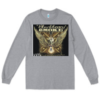 Heather Grey Blackberry Smoke Long Sleeve Tee - linhVisuals