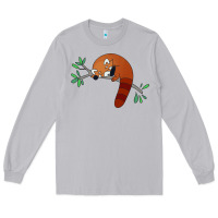 Moon Dust red panda sleeping Long Sleeve Tee - linhVisuals
