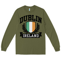 Army Green dublin ireland Long Sleeve Tee - linhVisuals