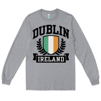Heather Grey dublin ireland Long Sleeve Tee - linhVisuals