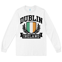 White dublin ireland Long Sleeve Tee - linhVisuals