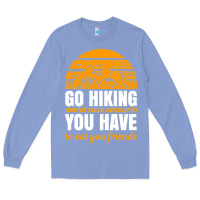 Colony Blue hiking t  shirt go hiking Long Sleeve Tee - linhVisuals