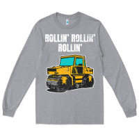 Heather Grey asphalt paver gift premium t shirt Long Sleeve Tee - linhVisuals