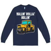 Navy asphalt paver gift premium t shirt Long Sleeve Tee - linhVisuals