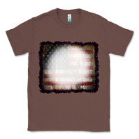 Chestnut America Wood Flag with bBeach Effect Classic Tee - CowCowDesign