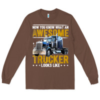 Chestnut awesome trucker big rig semi trailer truck driver gift men tank top Long Sleeve Tee - linhVisuals