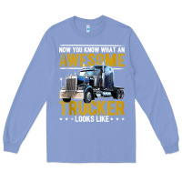 Colony Blue awesome trucker big rig semi trailer truck driver gift men tank top Long Sleeve Tee - linhVisuals