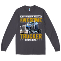 Smoke awesome trucker big rig semi trailer truck driver gift men tank top Long Sleeve Tee - linhVisuals