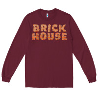 Burgundy brick house funny t shirt Long Sleeve Tee - linhVisuals