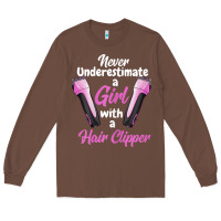 Chestnut barber shirts for women   funny hairdresser barber t shirt Long Sleeve Tee - linhVisuals