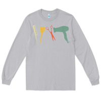 Moon Dust barber vintage hairdresser hairstylist cosmetologist t shirt Long Sleeve Tee - linhVisuals