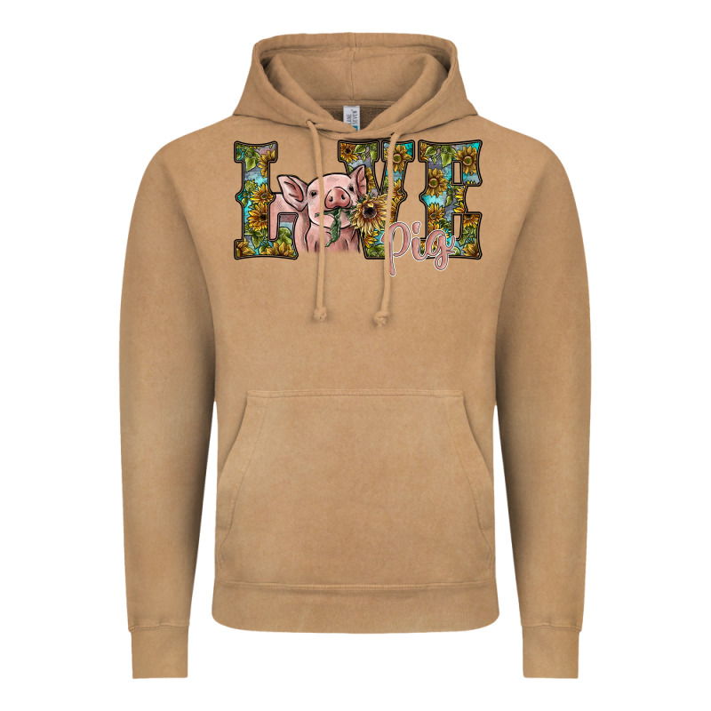 Love Pig Vintage Hoodie by SublimationCraftShop | Teevron