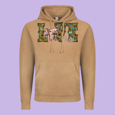 Love Pig Vintage Hoodie Designed By Sublimationcraftshop