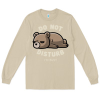 Mushroom do not disturb i'm busy funny lazy gift Long Sleeve Tee - linhVisuals