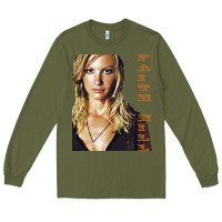 Army Green faith hill Long Sleeve Tee - linhVisuals