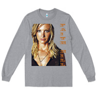 Heather Grey faith hill Long Sleeve Tee - linhVisuals