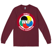 Burgundy #world karate federation Long Sleeve Tee - linhVisuals