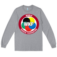 Heather Grey #world karate federation Long Sleeve Tee - linhVisuals