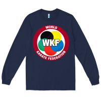 Navy #world karate federation Long Sleeve Tee - linhVisuals