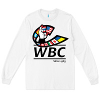 White #world boxing council Long Sleeve Tee - linhVisuals