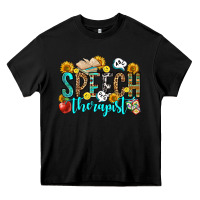 Black speech therapist Heavy Core Tee - OliviaCreatesArt