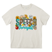Cream speech therapist Heavy Core Tee - OliviaCreatesArt