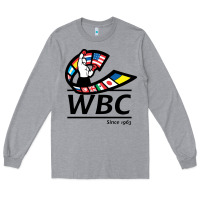 Heather Grey #world boxing council Long Sleeve Tee - linhVisuals