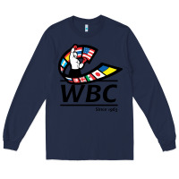 Navy #world boxing council Long Sleeve Tee - linhVisuals
