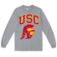 Heather Grey #usc Long Sleeve Tee - linhVisuals