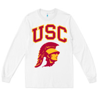 White #usc Long Sleeve Tee - linhVisuals