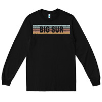 Black big sur california ca usa retro sweatshirt Long Sleeve Tee - linhVisuals