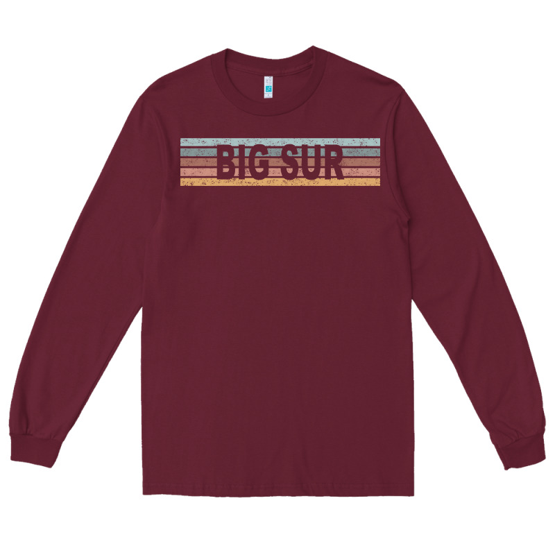 Big Sur California Ca Usa Retro Sweatshirt Long Sleeve Tee by linhVisuals | Teevron