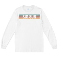 White big sur california ca usa retro sweatshirt Long Sleeve Tee - linhVisuals