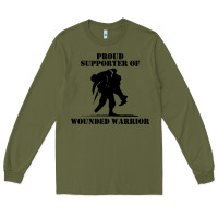 Army Green wounded war Long Sleeve Tee - linhVisuals