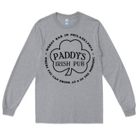Heather Grey paddys irish pub Long Sleeve Tee - linhVisuals