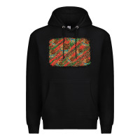 Black mexico pattern background Premium Hoodie - Artiststas
