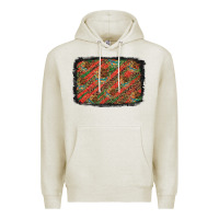 Oatmeal Heather mexico pattern background Premium Hoodie - Artiststas