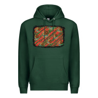 Sports Green mexico pattern background Premium Hoodie - Artiststas