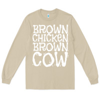 Mushroom brown chicken brown cow Long Sleeve Tee - linhVisuals