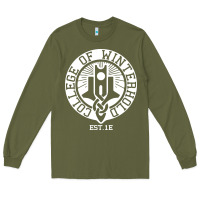 Army Green college of winterhold Long Sleeve Tee - linhVisuals