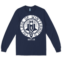 Navy college of winterhold Long Sleeve Tee - linhVisuals