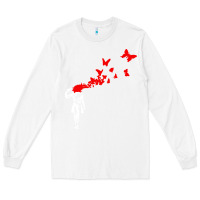 White banksy Long Sleeve Tee - linhVisuals