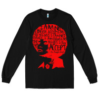 Black angela davis political activist Long Sleeve Tee - linhVisuals