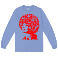 Colony Blue angela davis political activist Long Sleeve Tee - linhVisuals