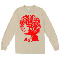Mushroom angela davis political activist Long Sleeve Tee - linhVisuals
