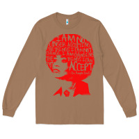 Toasted Coconut angela davis political activist Long Sleeve Tee - linhVisuals