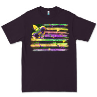 Plum mardi gras flag Premium Tee - FaDigitalArtStudio