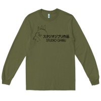 Army Green studio ghibli2 Long Sleeve Tee - linhVisuals