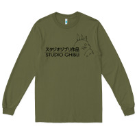 Army Green studio ghibli3 Long Sleeve Tee - linhVisuals