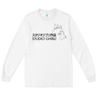 White studio ghibli3 Long Sleeve Tee - linhVisuals